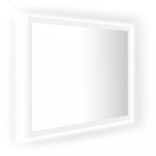 Fürdőszobai pipereasztalok, vidaXL fehér akril LED-es fürdőszobai tükör 60 x 8,5 x 37 cm