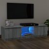 Nappali bútorok, vidaXL szürke sonoma színű TV-szekrény LED lámpákkal 120 x 30 x 35,5cm