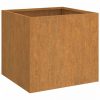 Virágcserepek és kaspók, vidaXL 2 db corten acél növénytartó 32 x 30 x 29 cm