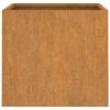 Virágcserepek és kaspók, vidaXL 2 db corten acél növénytartó 32 x 30 x 29 cm