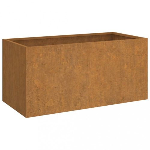 Virágcserepek és kaspók, vidaXL corten acél növénytartó 62x30x29 cm