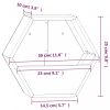 Virágcserepek és kaspók, vidaXL 2 db rozsda színű corten acél fali növénytartó 30 x 10 x 25