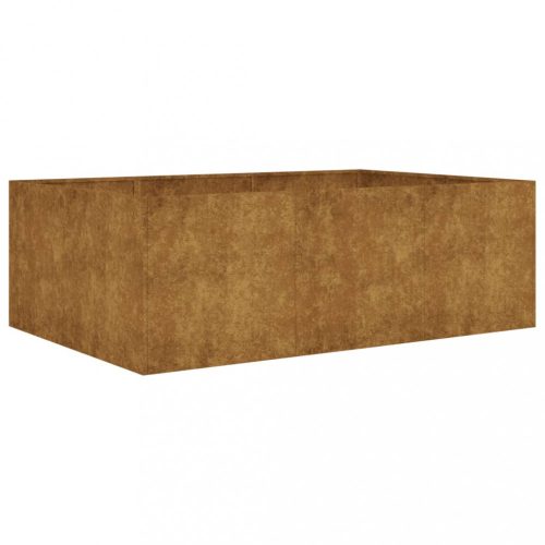 Virágcserepek és kaspók, vidaXL corten acél kerti magaságyás 120x80x40 cm