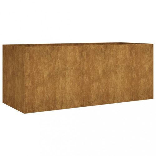 Virágcserepek és kaspók, vidaXL corten acél kerti magaságyás 200x80x80 cm