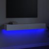 Nappali bútorok, vidaXL fehér TV-szekrény LED-világítással 120 x 35 x 15,5 cm