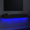 Nappali bútorok, vidaXL szürke TV-szekrény LED-világítással 120 x 35 x 15,5 cm